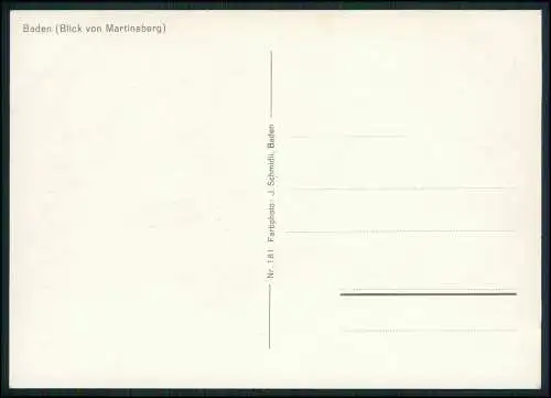 AK Baden Aargau Schweiz Luftbild Panorama Blick von Martinsberg