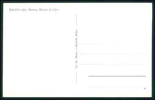AK Baden Aargau Schweiz Luftbild Mehrfachansicht Werk AG Brown Boveri und Stadt