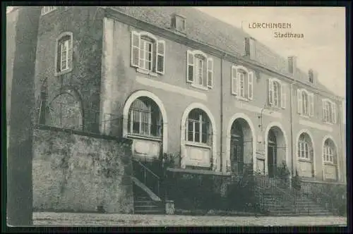 AK Lorquin Stadthaus Lörchingen Moselle Grand Est Lothringen 1917 Feldpost gel.