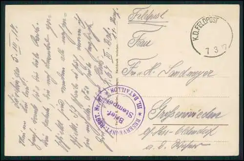 AK Lorquin Stadthaus Lörchingen Moselle Grand Est Lothringen 1917 Feldpost gel.