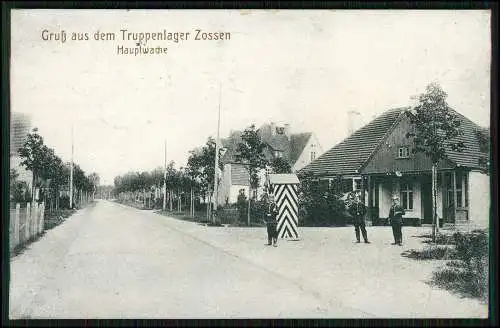 AK Wünsdorf Zossen Brandenburg Truppenübungsplatz Hauptwache 1915 Feldpost gel.