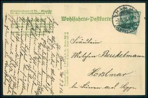 AK Heimkehr einer Ostpreußen Familie von der Flucht 1916 Hamm Westfalen gelaufen