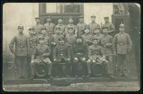 Foto AK 1.WK Soldaten Paderborn-Sennelager bei Bielefeld Detmold 1915 Feldpost