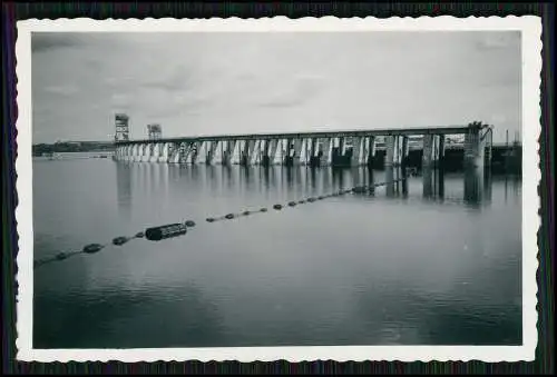 3x Foto Ukraine Dnepr Fluß nähe Dnipro Staudamm Brücke Kriegszerstörungen 1942