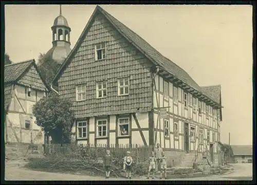 Foto AK Freienhagen Gemeindeschänke Gasthof Riethmüller Lr. Waldeck Frankenberg