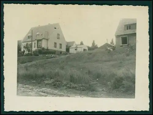 5x Foto Siedlung Häuser Rohbau und fertig NRW Beschreibung siehe Rückseite 1950