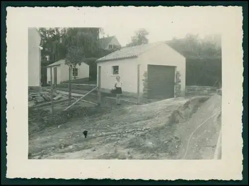 5x Foto Siedlung Häuser Rohbau und fertig NRW Beschreibung siehe Rückseite 1950