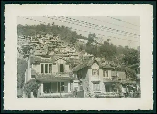 8x Foto Deut. Fam. Auswanderung in Brasilien Rio de Janeiro Ausflug Favela 1942