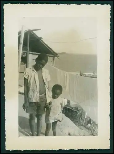 12x Foto Deut. Fam. Auswanderung in Brasilien Rio de Janeiro Ausflug Favela 1942