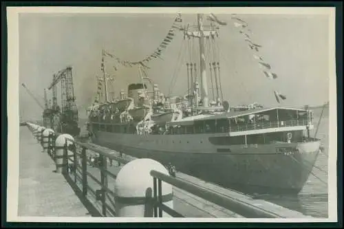 9x Foto Schiffsreise Argentinisches Passagierschiff Maipú Hafen Argentinien 1951