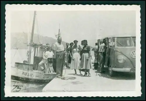 7x Foto Deutsch Familie Auswanderung Brasilien Rio De Janeiro Baden Strand 1953