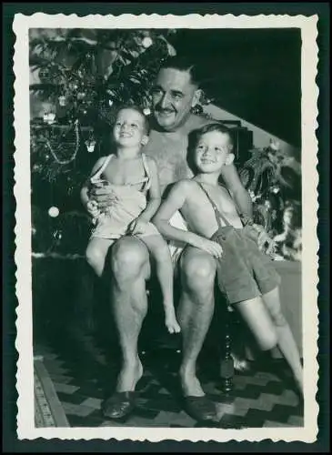 5x Foto Deutsche Familie Auswanderung Brasilien Rio De Janeiro Weihnachten 1952.