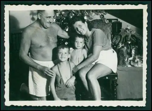 5x Foto Deutsche Familie Auswanderung Brasilien Rio De Janeiro Weihnachten 1952