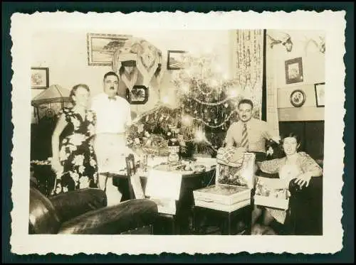 4x Foto Deut. Fam. Auswanderung in Brasilien Rio de Janeiro Weihnachten 1937-38