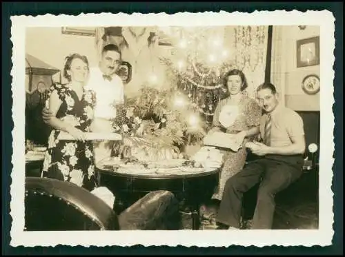 4x Foto Deut. Fam. Auswanderung in Brasilien Rio de Janeiro Weihnachten 1937