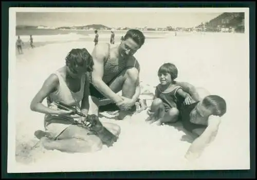 4x Foto Deutsche Familie Auswanderung Brasilien Ausflug Rio de Janeiro -1931-33-