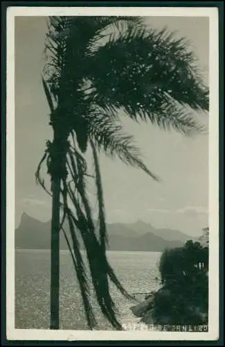 Foto AK Brasilien Rio De Janeiro - Strand Palmen - 1930 gelaufen nach Essen Ruhr