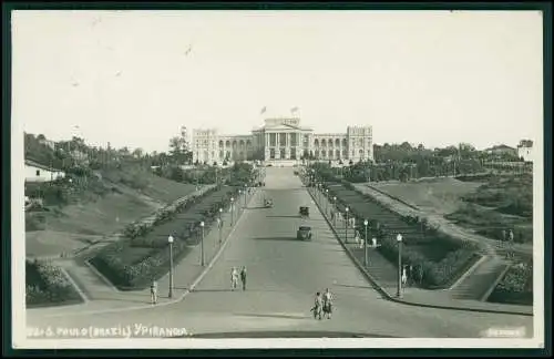 Foto AK Sao Paulo Brasilien Monumento dello Ypiranga, Palast 1930 gelaufen Essen