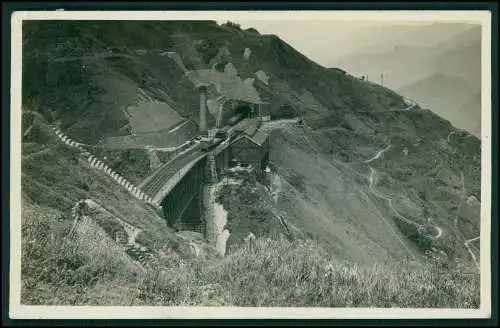 AK Santos Brasilien - Trecho da Sao Paulo Railway Eisenbahn Berge 1930 gelaufen