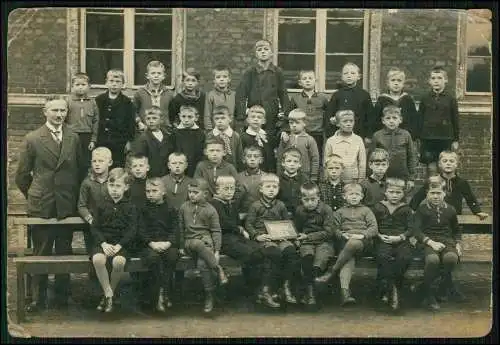 Foto 17x12cm bei Hohwacht Ostsee Plön Schulklasse Lehrer Jungs kurze Hose 1936