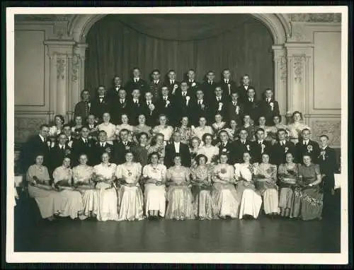 Foto 15x11cm Abschlussball o.ä. Feierlichkeit Damen lange Röcke Dortmund 1938