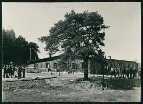 Foto 18x13cm Sternberg Ludwigslust-Parchim MV Soldaten Baracken-Lager 1940