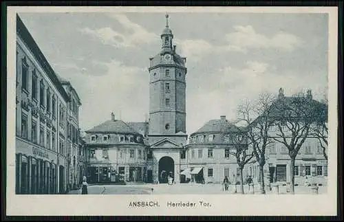 AK Ansbach in Mittelfranken Bayern - Partie am Herrieder Tor 1901