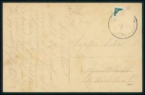 AK Ansbach in Mittelfranken Bayern - Bahnhof mit Hauptpostamt 1904 gelaufen
