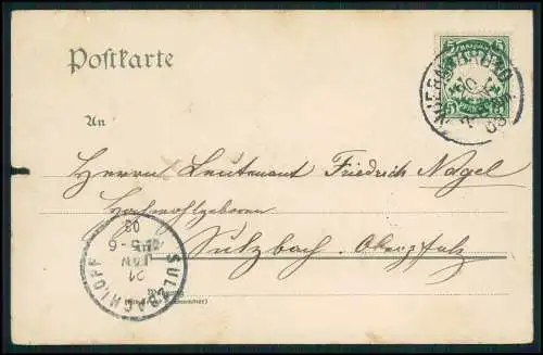 AK Ansbach in Mittelfranken Bayern - Orangerie 1903 gelaufen