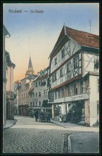 AK Ansbach in Mittelfranken Bayern - Uz. Straße 1901