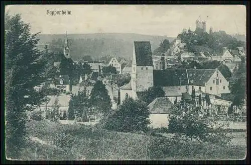 2x AK Pappenheim  - Lr. Weißenburg-Gunzenhausen Oberes Tor + Klosterkirche  1908