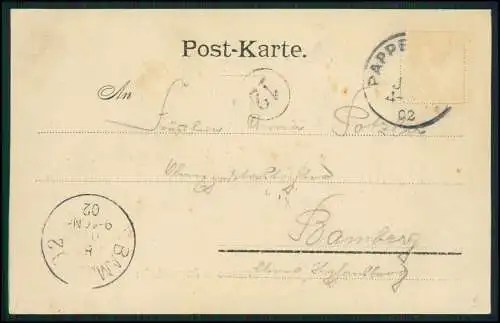 AK Pappenheim Mittelfranken - Lr. Weißenburg-Gunzenhausen Panorama 1902 gelaufen