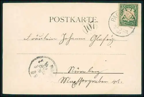 AK Pappenheim - Lr. Weißenburg-Gunzenhausen Oberes Tor mit Kloster 1899 gelaufen