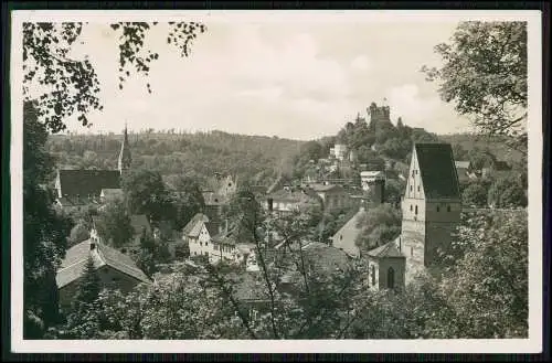 Foto AK Pappenheim - Lr. Weißenburg-Gunzenhausen Galluskirche 1937 gelaufen