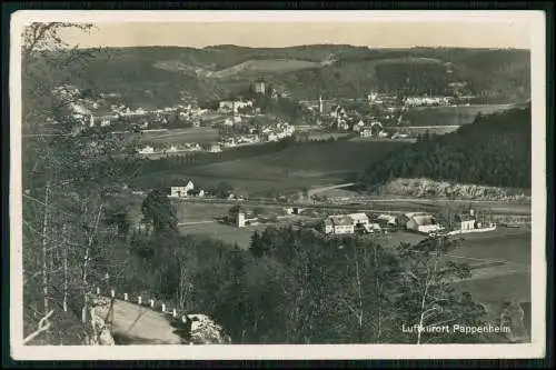 Foto AK Pappenheim Mittelfranken -Lr. Weißenburg-Gunzenhausen Panorama 1937 gel.