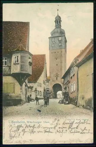 AK Uffenheim Mittelfranken  -  Lr. Neustadt an der Aisch-Bad Windsheim 1909 gel.