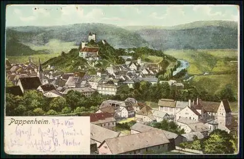 AK Pappenheim Mittelfranken Bayern - Lr. Weißenburg-Gunzenhausen 1898 gelaufen