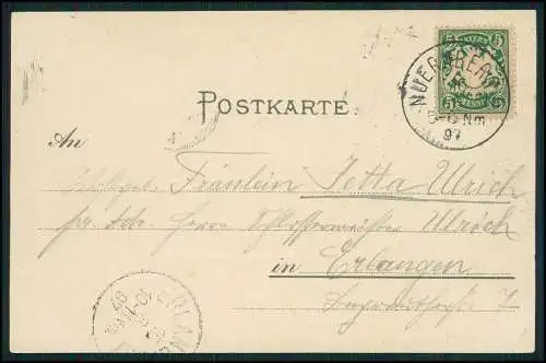 AK Pappenheim Mittelfranken - Lr. Weißenburg-Gunzenhausen 1897 gelaufen