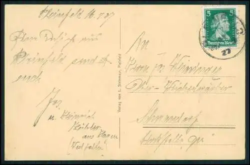 AK Pleinfeld Lr. Weißenburg-Gunzenhausen Torpartie 1927 gelaufen
