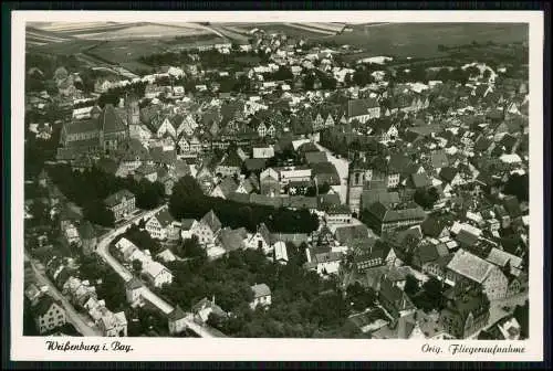 Foto AK Ansichtskarte Weißenburg Mittelfranken Bayern Fliegeraufnahme 1939