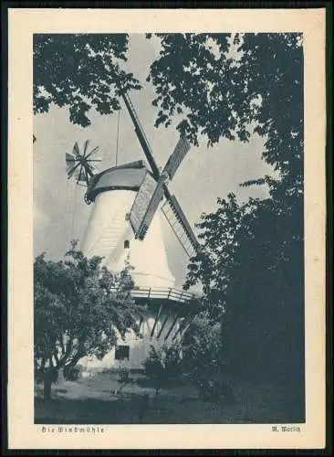 AK Ansichtskart Postkarte Windmühle Windmill Walter Flechsig Verlag Dresden 1936