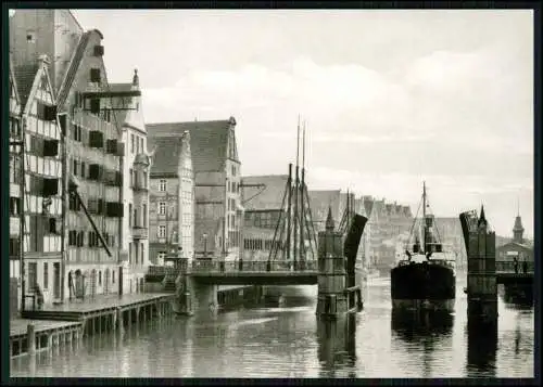 5x Echt Foto AK Danzig Gdańsk Pommern in Polen Hansestadt mit Seehafen  -  Nr.11