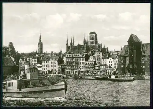 5x Echt Foto AK Danzig Gdańsk Pommern in Polen Hansestadt mit Seehafen  -  Nr. 9