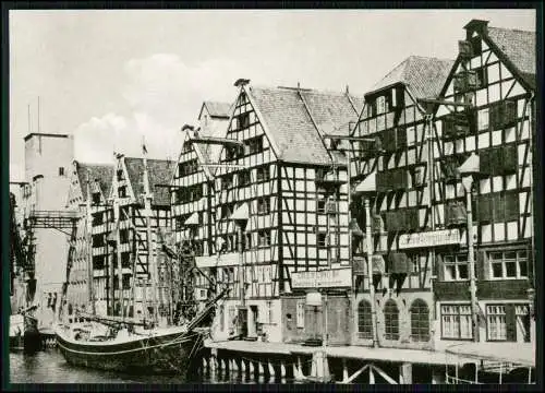 5x Echt Foto AK Danzig Gdańsk Pommern in Polen Hansestadt mit Seehafen  -  Nr. 4