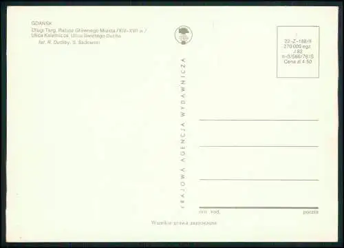 7x AK Danzig Gdańsk Pommern in Polen Hansestadt mit Seehafen  -  Nr. 2