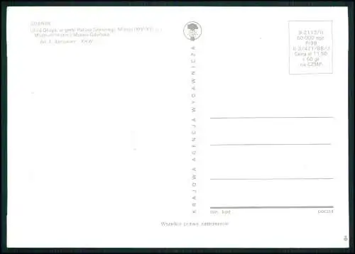 7x AK Danzig Gdańsk Pommern in Polen Hansestadt mit Seehafen  -  Nr. 2