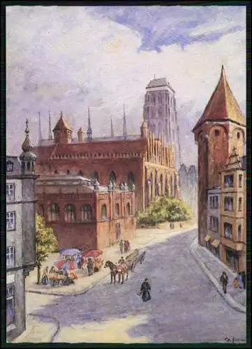 9x AK Gdańsk Danzig Pommern Polen diverse Ansichten keine Originale vor 1945.