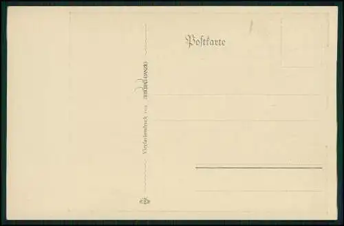 AK Künstler Postkarte Schrag Julius Gdańsk Danzig Pfarrhof an der Johanniskirche