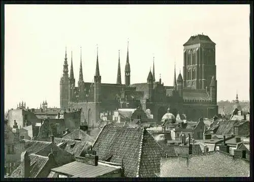 Foto 15x10cm Danzig Marienkirche vom Turm der Johanneskirche gesehen 1939