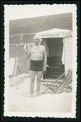 7x Foto Borkum Urlaub Promenade uvm. Flugzeug Doppeldecker über Strand 1936